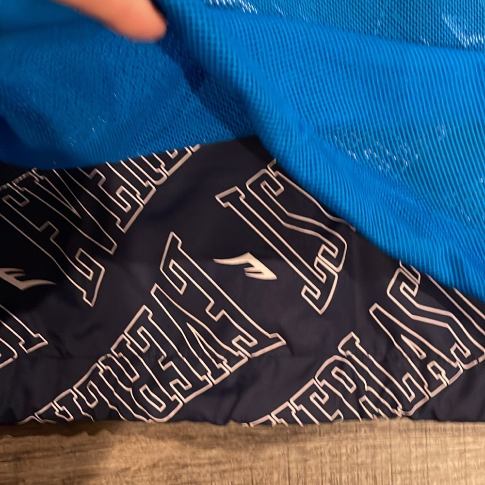 Everlast Sport Windbreaker/lightweight/rain jacket 2 tone blue size large 10/12 - Picture 6 of 6
